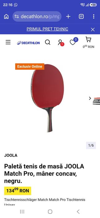 Palete ping pong Joola Match Pro