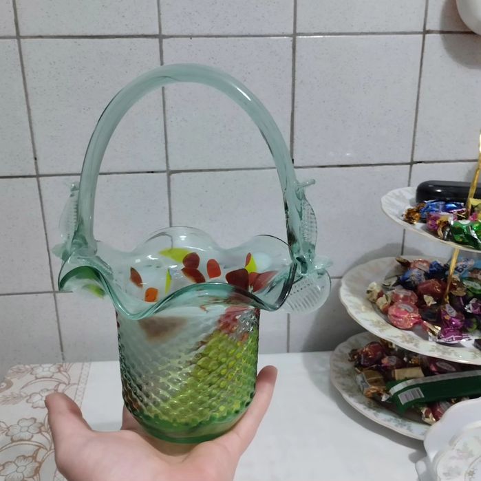 Ваза-конфетница Чехословакия СССР