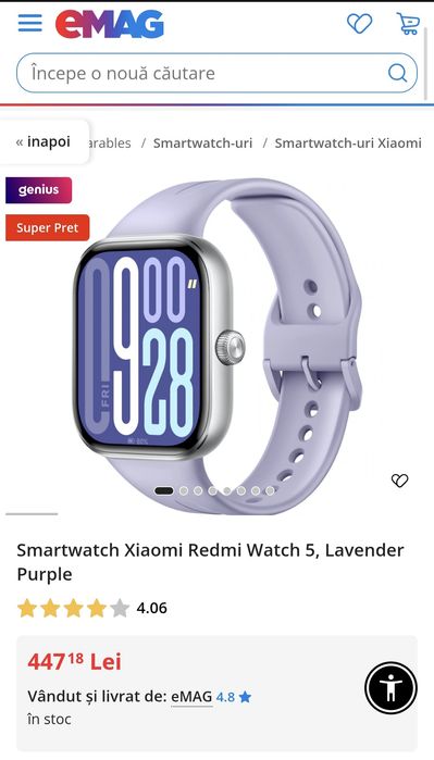 Xiaomi Redmi Watch 5 Smartwatch Ceas