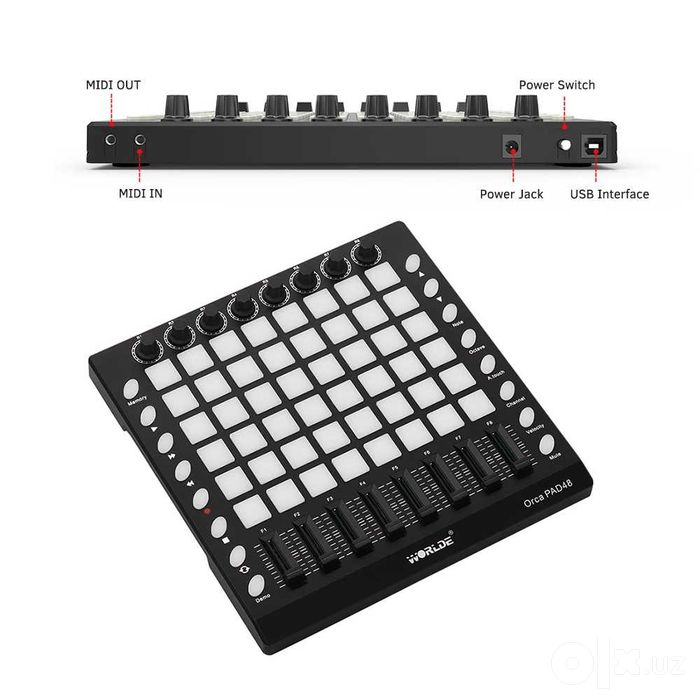 (MUSIC BRAND)  MIDI-контроллер Worlde орка PAD48