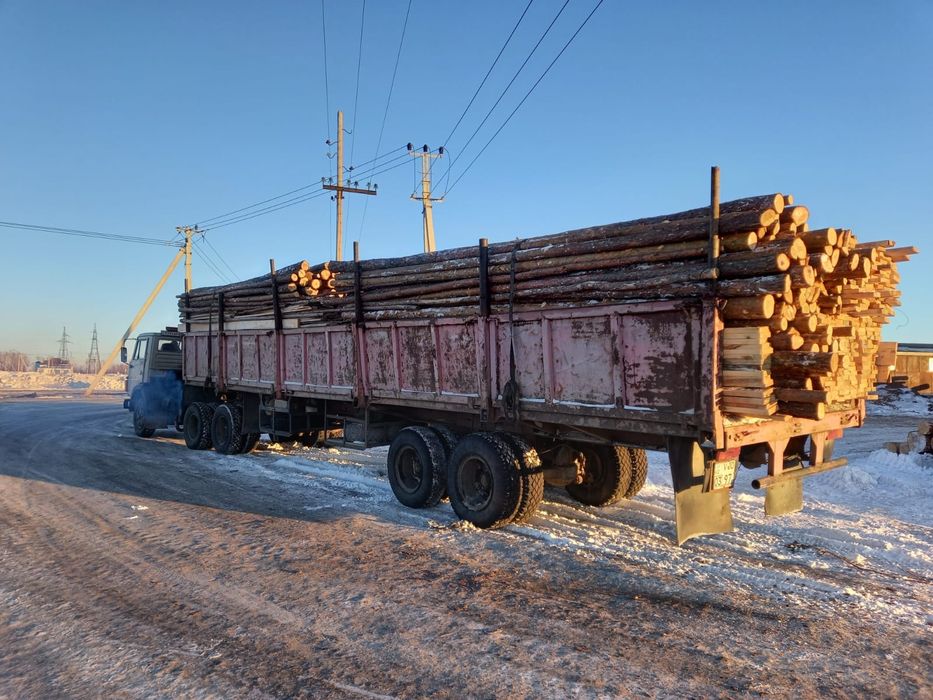 В продаже пиломатериалы жерди