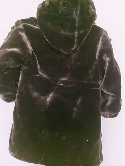 Шубка на девочку, коричневая