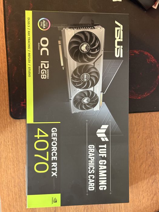 Vând ASUS TUF Gaming GeForce RTX 4070 OC 12GB