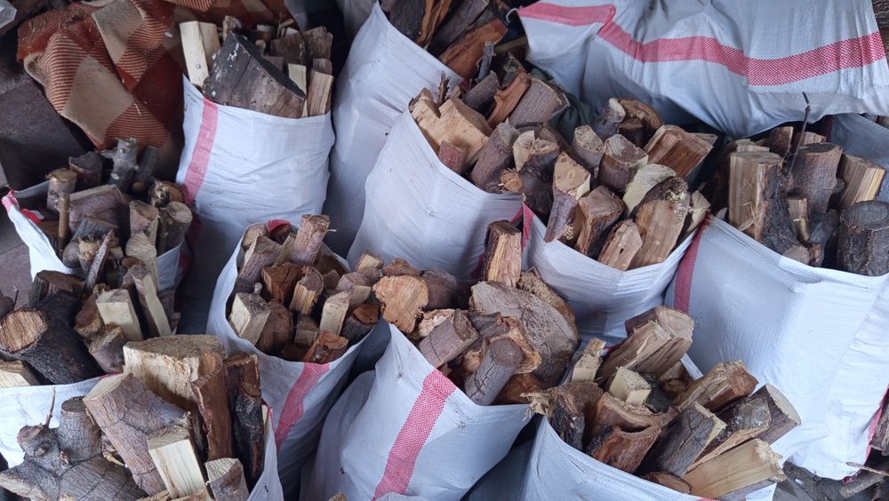Дрова в мешках 1200