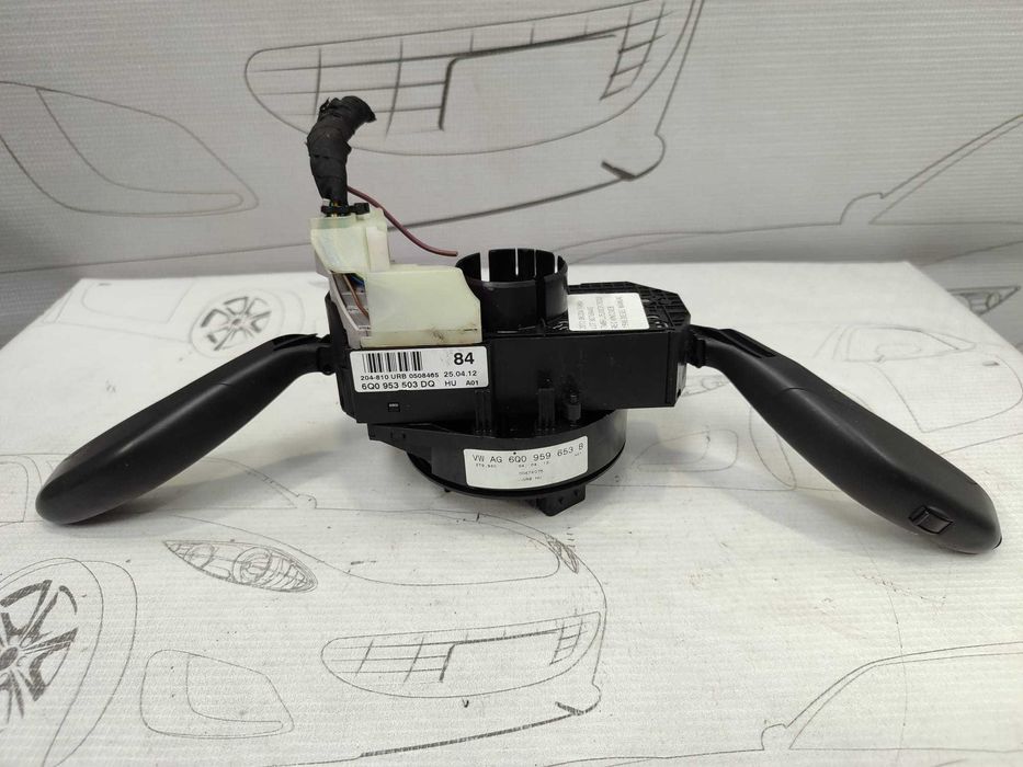 Ansamblu manete comenzi volan + spiră Skoda Fabia Mk2 (5J) 6Q0959653B 2012 / [2007-2014] / (5B3)