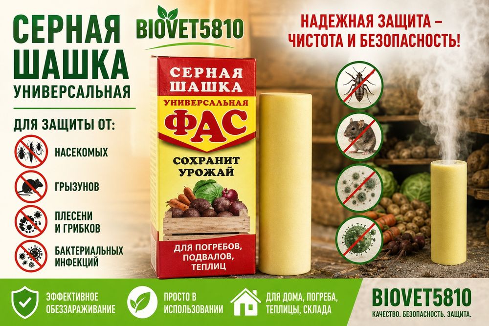 Серная шашка Фас 300гр универсальная средство