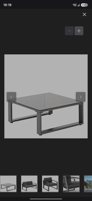 Set fotoliu terasa + masa sticla Leroy Merlin Naterial Lyra nou