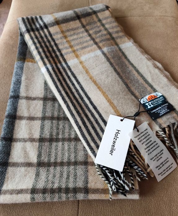 Нов дамски шал от камилска вълна и кашмир в стил Burberry