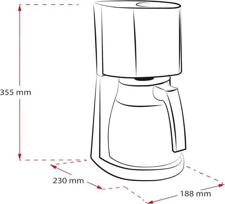 Шварц кафемашина Melitta Enjoy Top Therm, 1017, изолирана кана