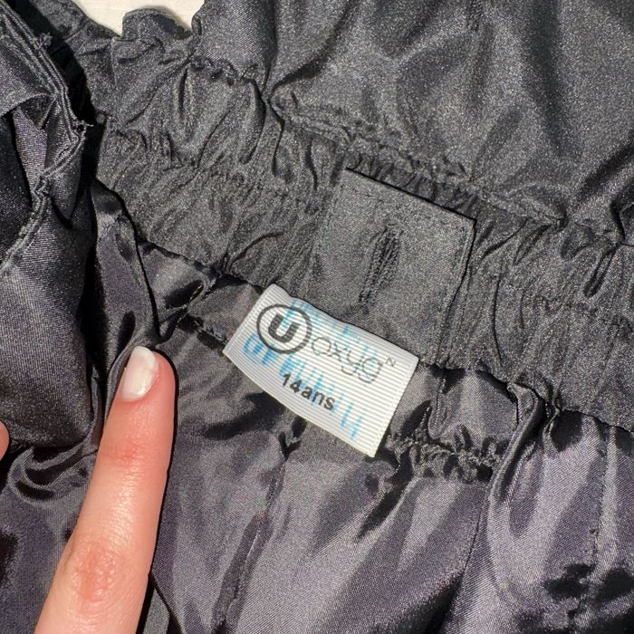 Pantaloni de ski U Oxygn cu tiv ajustabil, S, curea, 3 buzunare