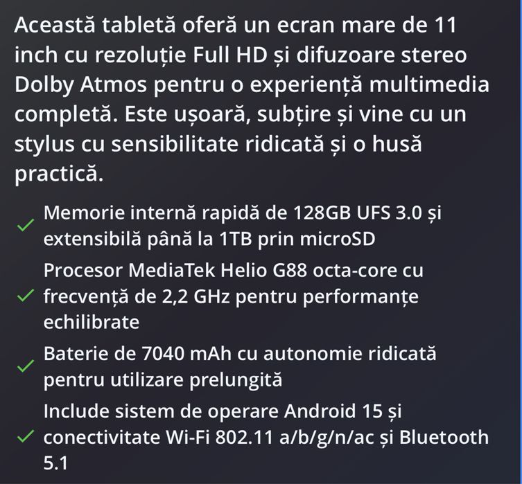 Lenovo Tab M11 noua