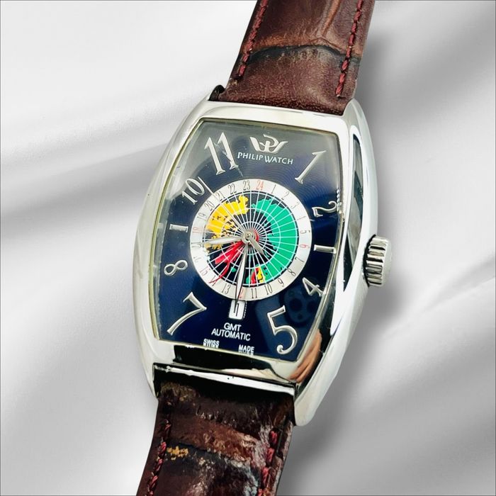 Philip Watch Wales GMT Automatic – Swiss Made стилен мъжки часовник