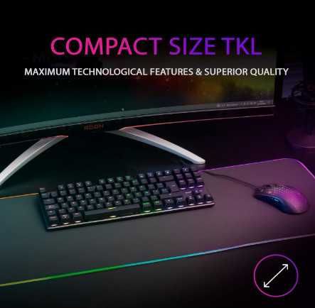 Механична клавиатура Mars Gaming MK80, геймърска