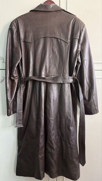 Кожен мъжки шлифер (естествена кожа)