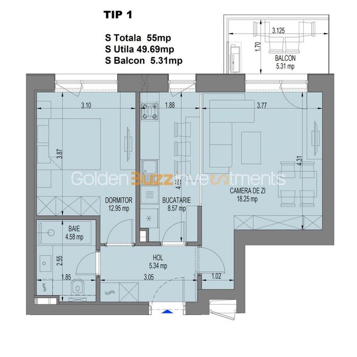 Apartament 2 camere I Nusco City I Faza 2