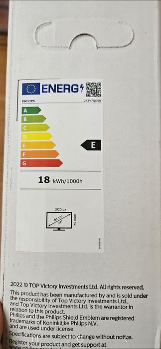 Kit Monitor Philips 23,8"  + Tastatura Wireless