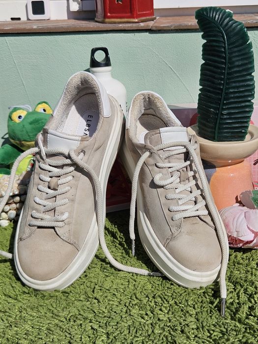 Elbsand кецове естествен велур N41