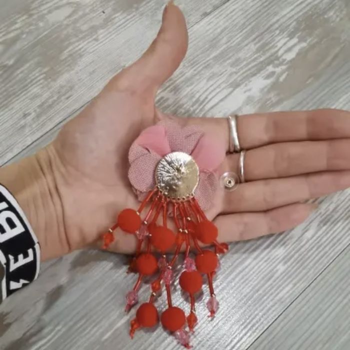 Серьги роза