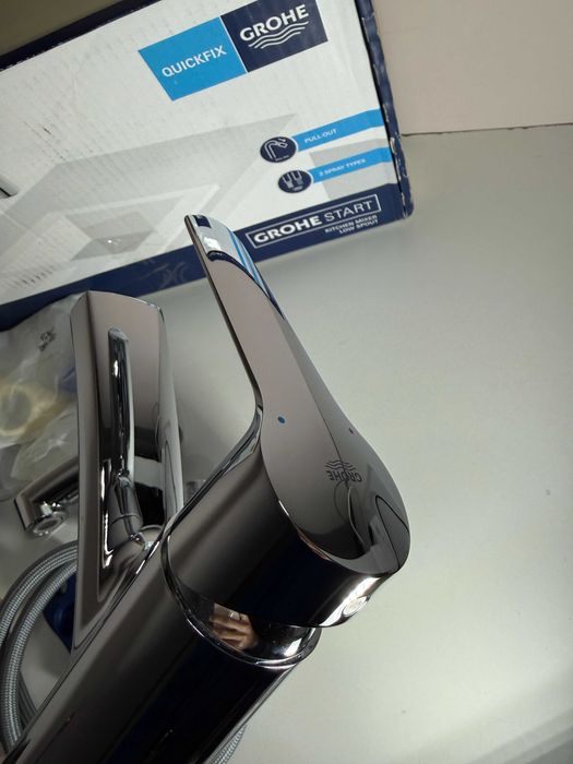 Baterie Baterie bucatarie Grohe Start cu dus kitchen mixer low spout