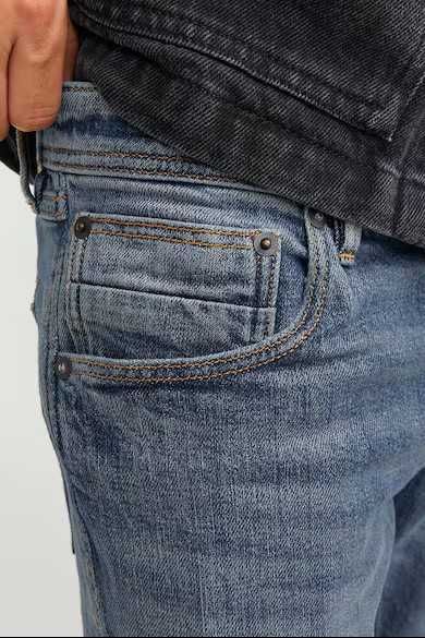 Jeans blugi slim fit barbati Jack & Jones, culoare albastra, noi
