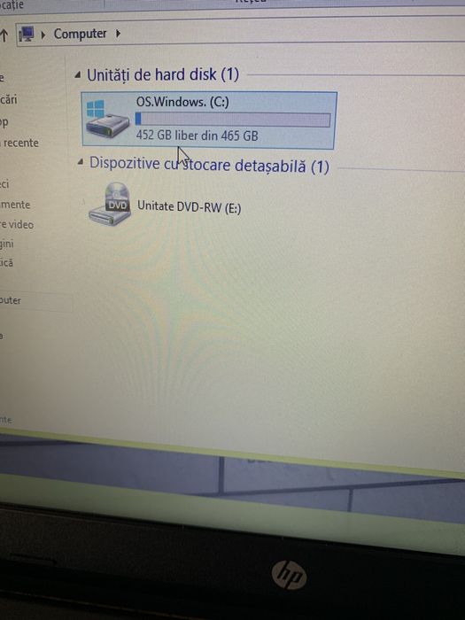 Laptop Hp slim display 15,6 led,500gb memorie,4gb ram functional cu in