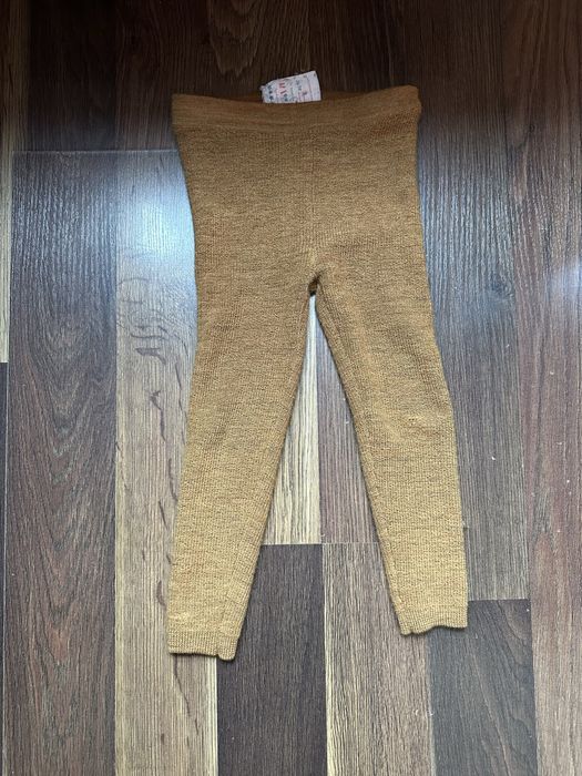 Pantaloni lana Baby Alpaca 86/92 Wool It mustar 1-3 ani