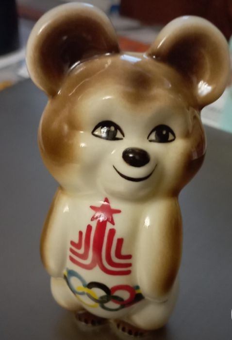 Мишка -елочная игрушка-статуэтка