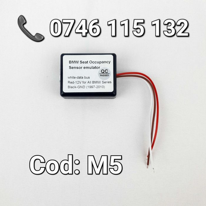 Modul Plasă Scaun BMW–Cu 3 Fire–Passenger Occupancy Sensor(SBE)–DIP Switch–Anulator Eroare Airbag Pasager–E36 E39 E46 E53 E60 E61 E63 E65 E87 E90 – M5