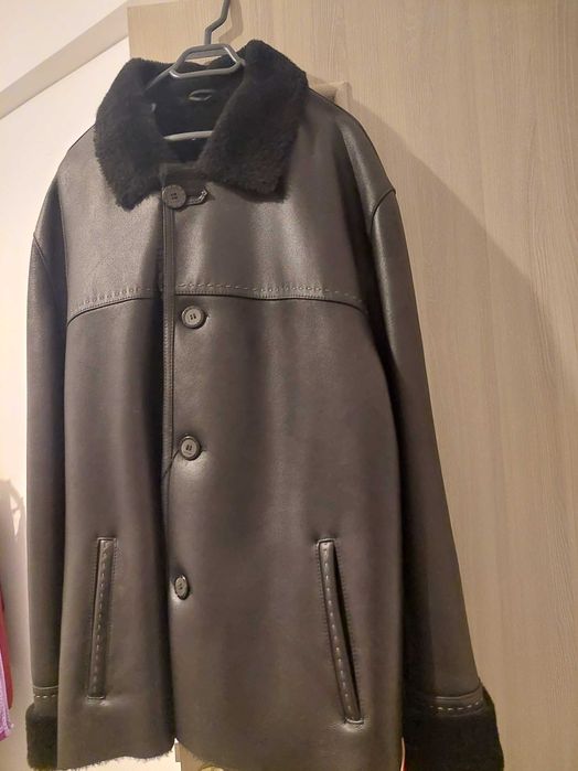 Cojoc barbati NOU, pielea naturala, marimea XL