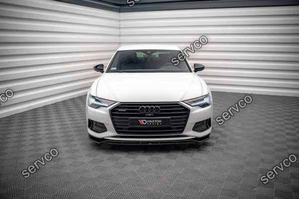 Prelungire splitter bara fata Audi A6 C8 2019- v14 - Maxton Design