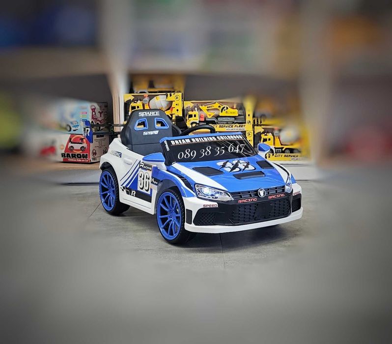 ТОП ЦЕНА!НОВО!Акумулаторна кола VW Drift BLUE с 12V,функция дрифт,USB