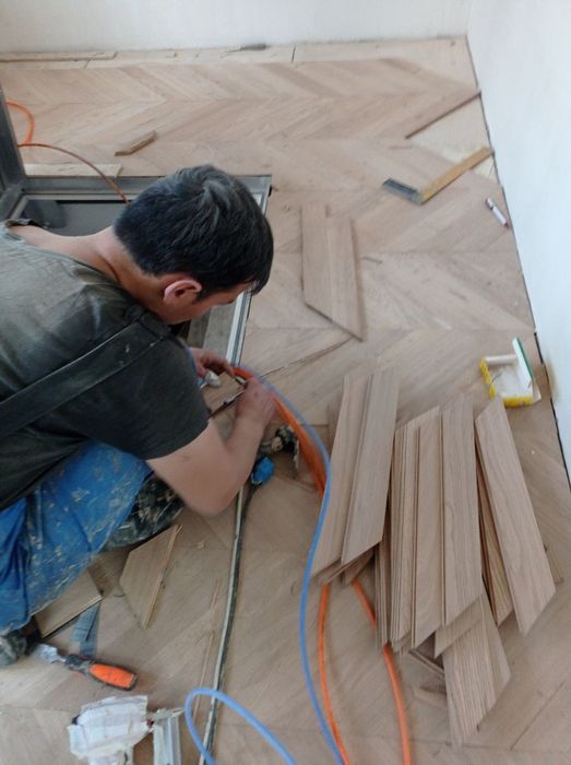 Шлифовка паркет пол