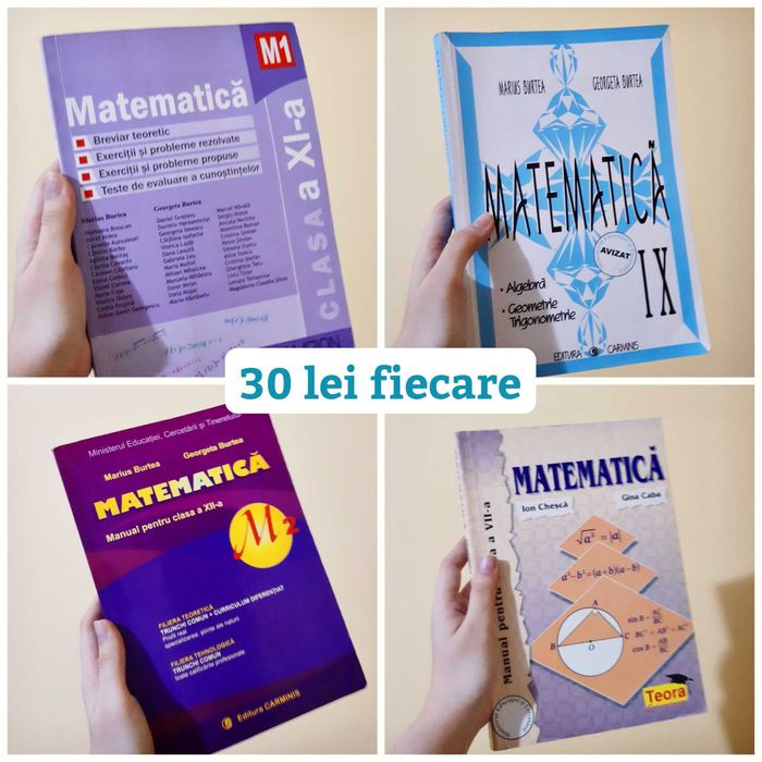 Manuale și culegeri carti de matematică/franceză