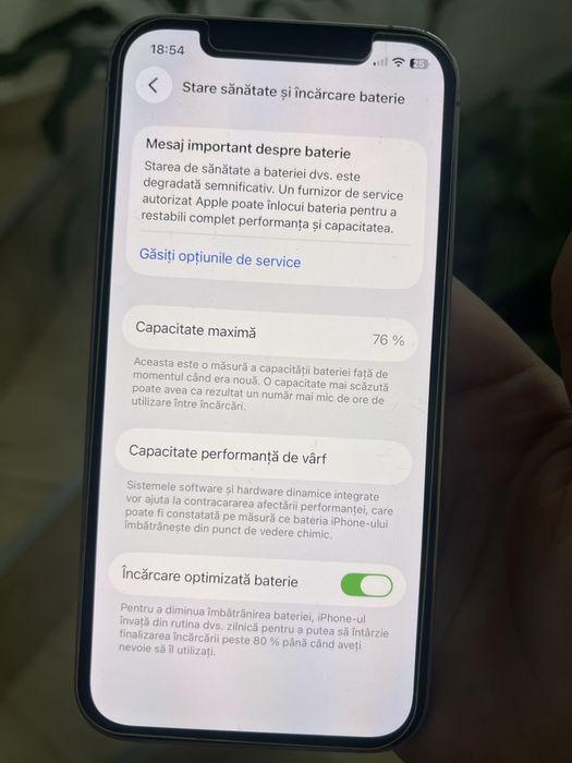 Vand Iphone 12 pro, 128 GB, 76% procentul bateriei