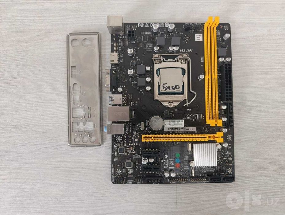 Комплект Материнская плата BIOSTAR H310MHC2 + Intel Pentium Gold G5400