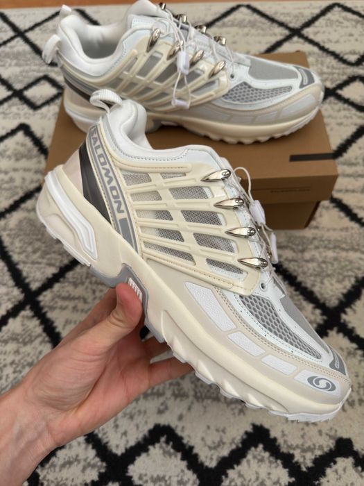 Salomon ACS Pro Lunar Rock Beige White Silver Marimea 44 Noi Cu Cutie Gorpcore Munte