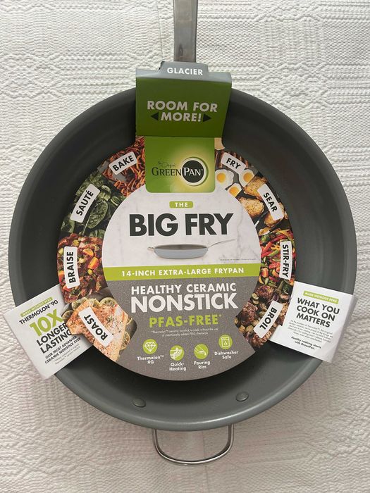 Тиган, керамично покритие, 35 см, GreenPan - Big Fry