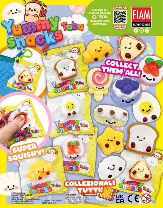 65мм капсули с играчки "Yummy Snacks Taba" - 0,56 €
