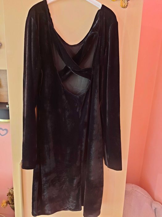 Rochie neagră catifea