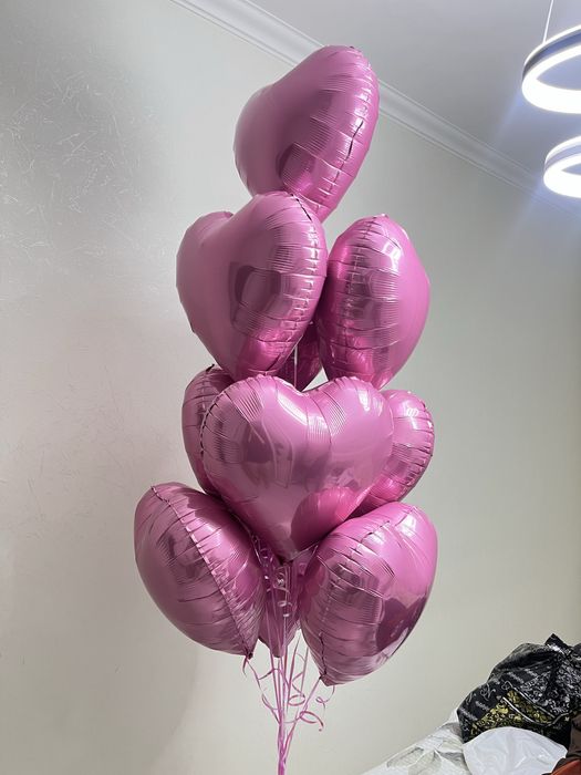 воздушые шар сердечки шымкент