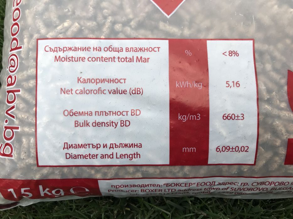 Пелети собствено производство – Боксер ООД