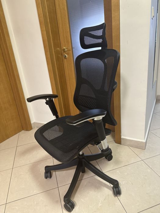 Ергономичен стол RFG TECH SMART, Multi-function, до 250 kg, черен