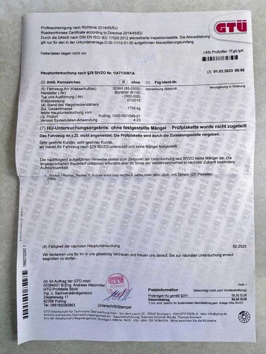 Rulotă Bürstner Trecento 2010 – foarte bine întreținută și complet echipată