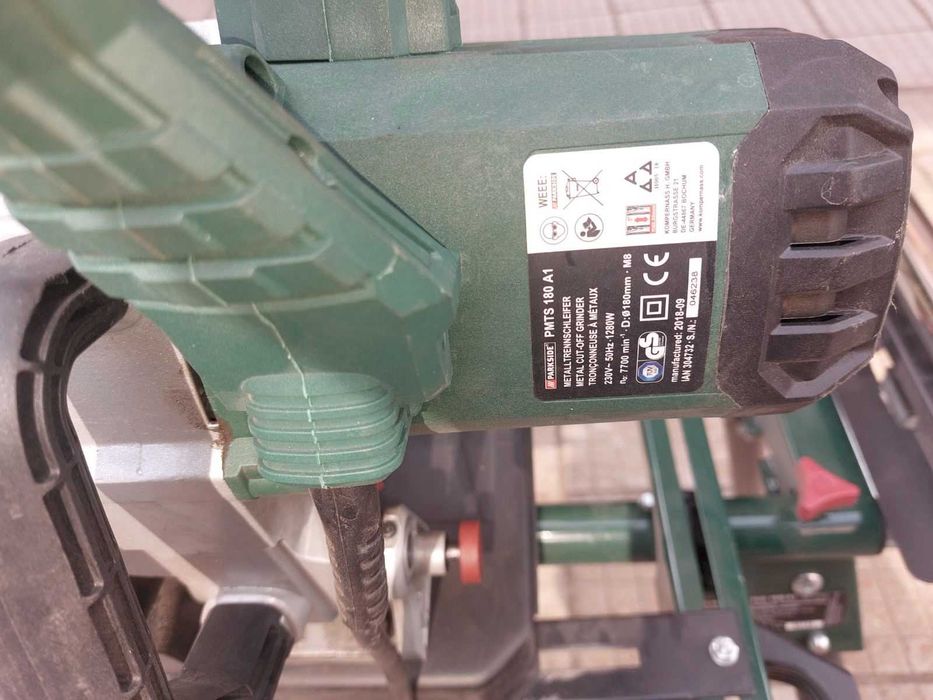 Настолен ъглошлайф Parkside PMTS 180 A1 със стойка