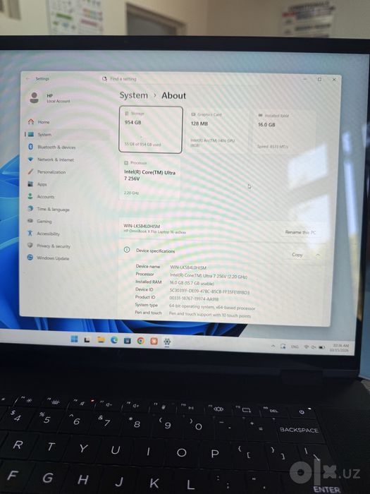 Hp Omnibook X flip 360 16/1 tb SSD