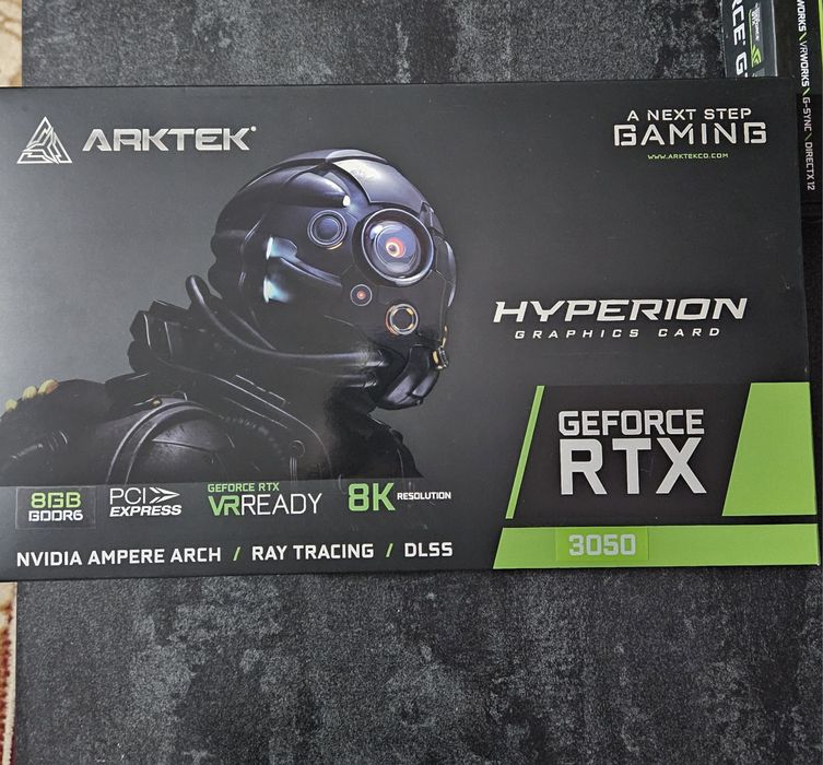 Видеокарта Arktek RTX 3050 8Gb с коробкой!