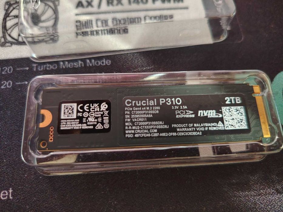 Диск SSD Crucial P310 2TB M.2 2280 NVMe PCIe Gen4x4