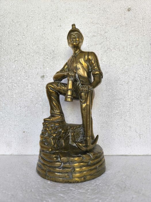 statueta veche bronz arta antichitati figurina vintage handmade antik