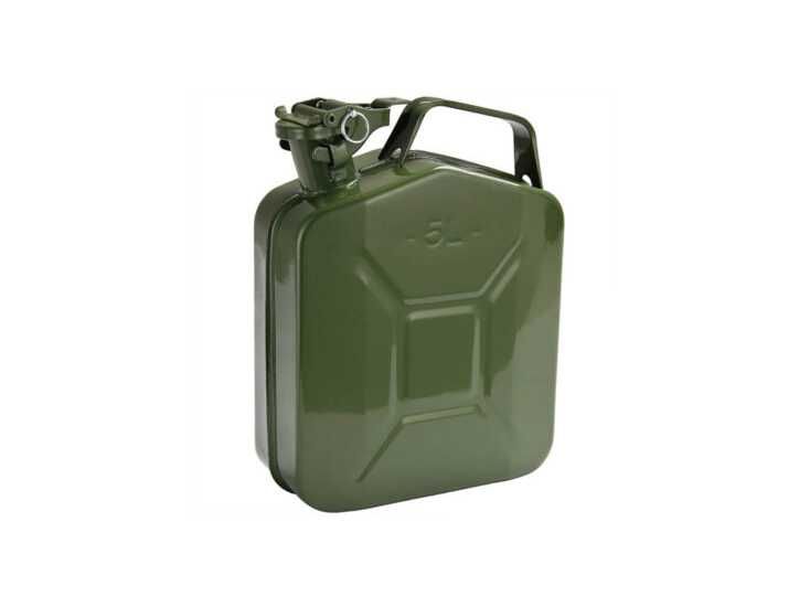 Туба за гориво Метална - 5 л / 10 л / 20 л зелена