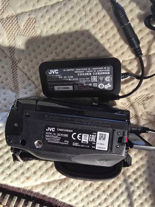 Camera JVC GZ-R15BE 60x Zoom Water Dust & Shock Proof HD Camcorder Quad Proof Black